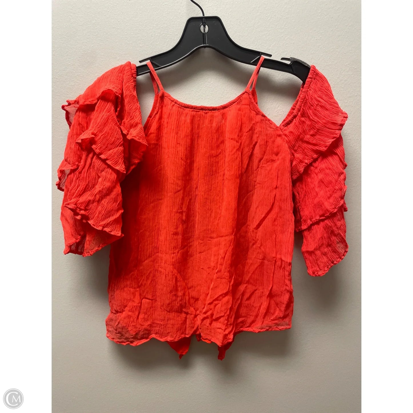 Top Short Sleeve By Maeve In Orange, Size: Xxs
