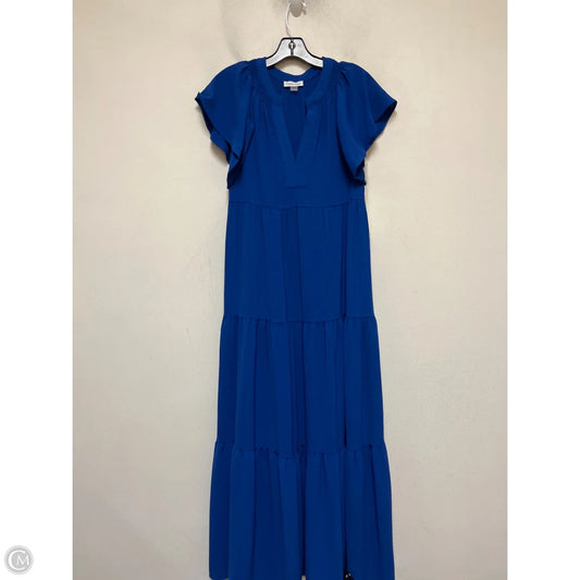 Dress Casual Maxi By Calvin Klein In Blue, Size: S