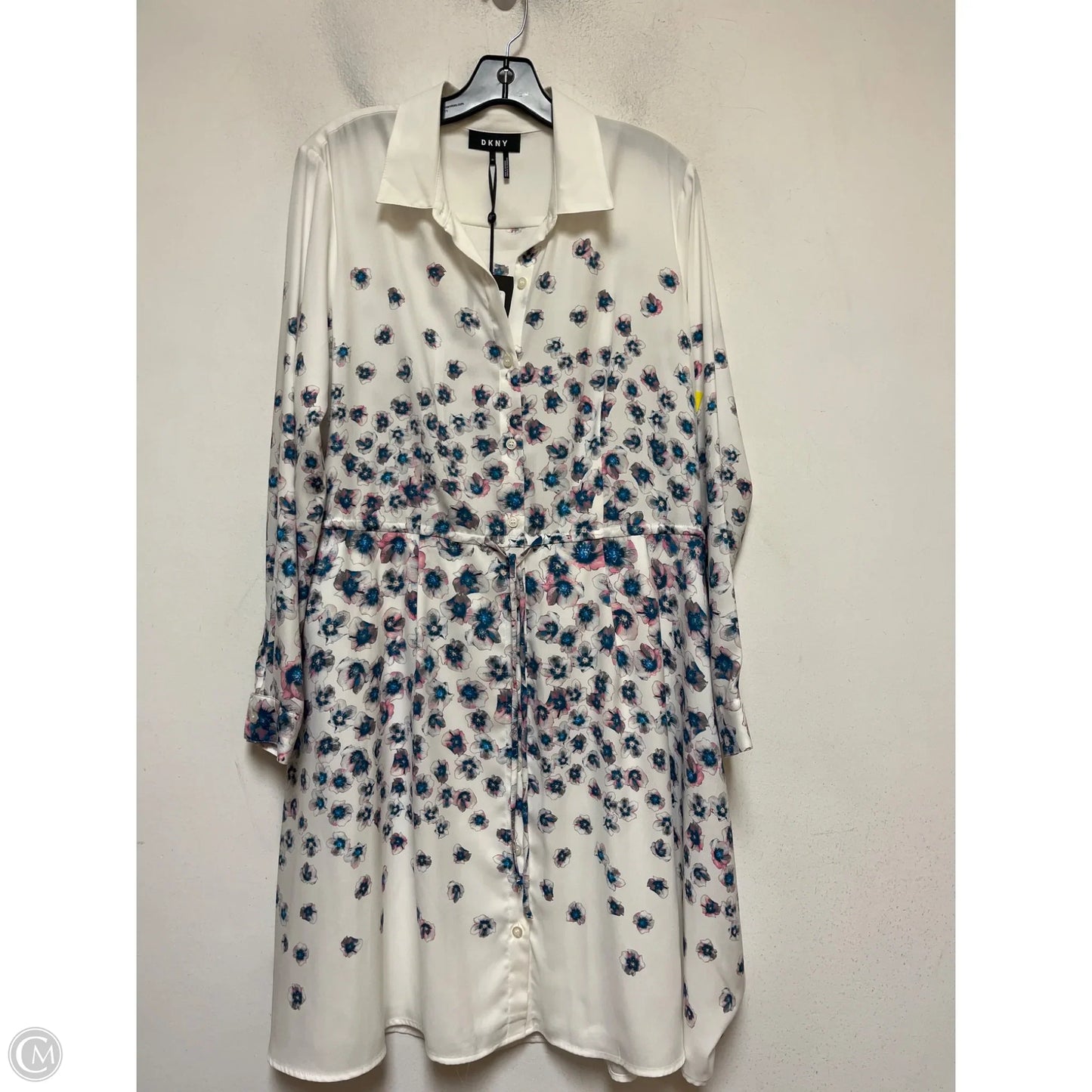 Dress Casual Midi By Dkny In Floral Print, Size: M