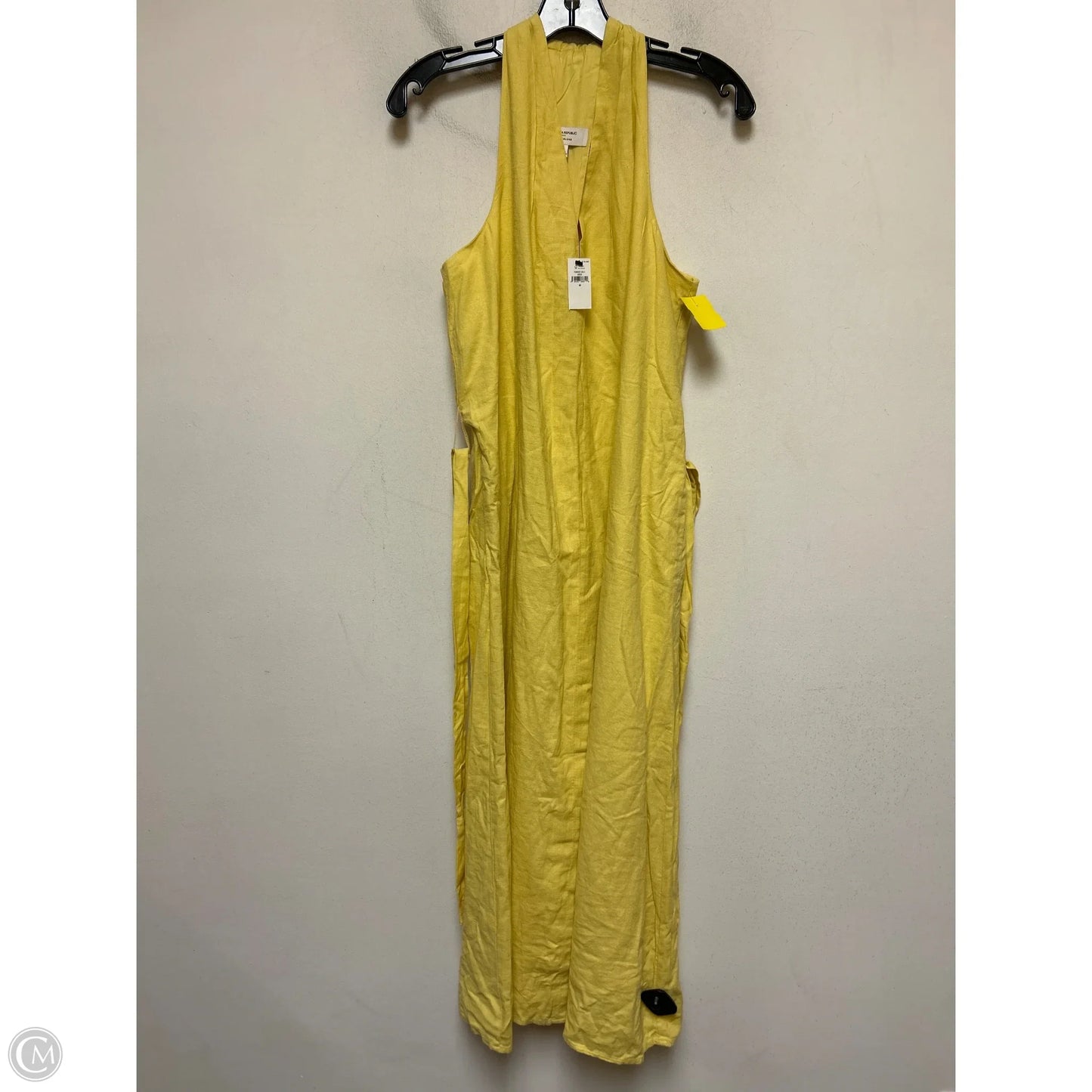 Dress Casual Midi By Banana Republic In Yellow, Size: M