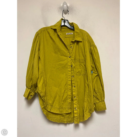 Top Long Sleeve By We The Free In Chartreuse, Size: Xs