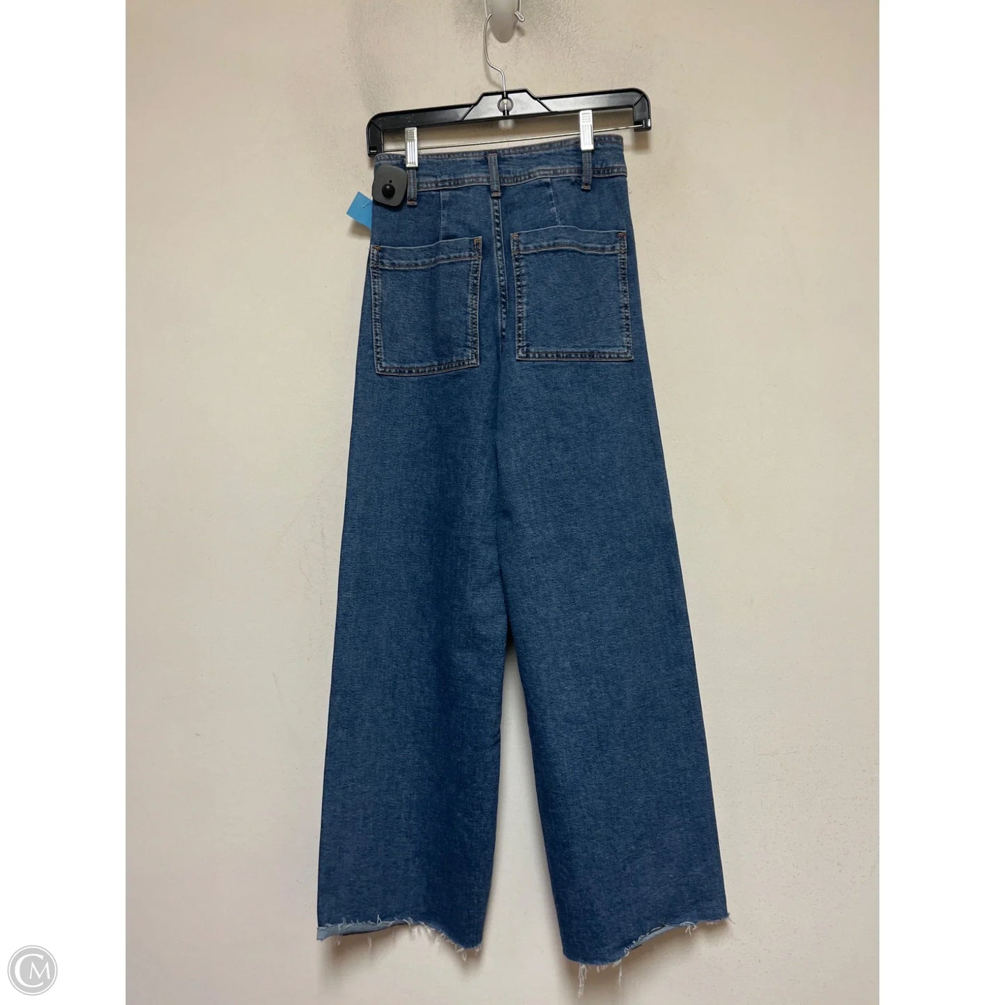 Jeans Wide Leg By Zara In Blue Denim, Size: 2