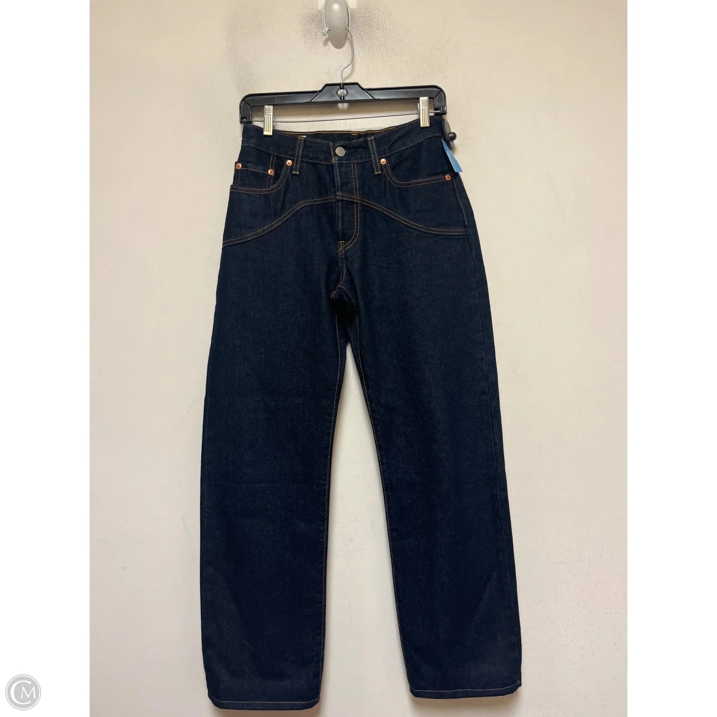 Jeans Straight By Levis In Blue Denim, Size: 2