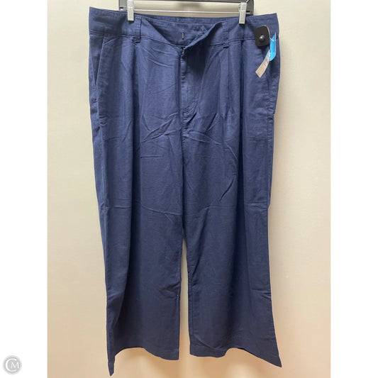 Pants Linen By Gap In Navy, Size: 20