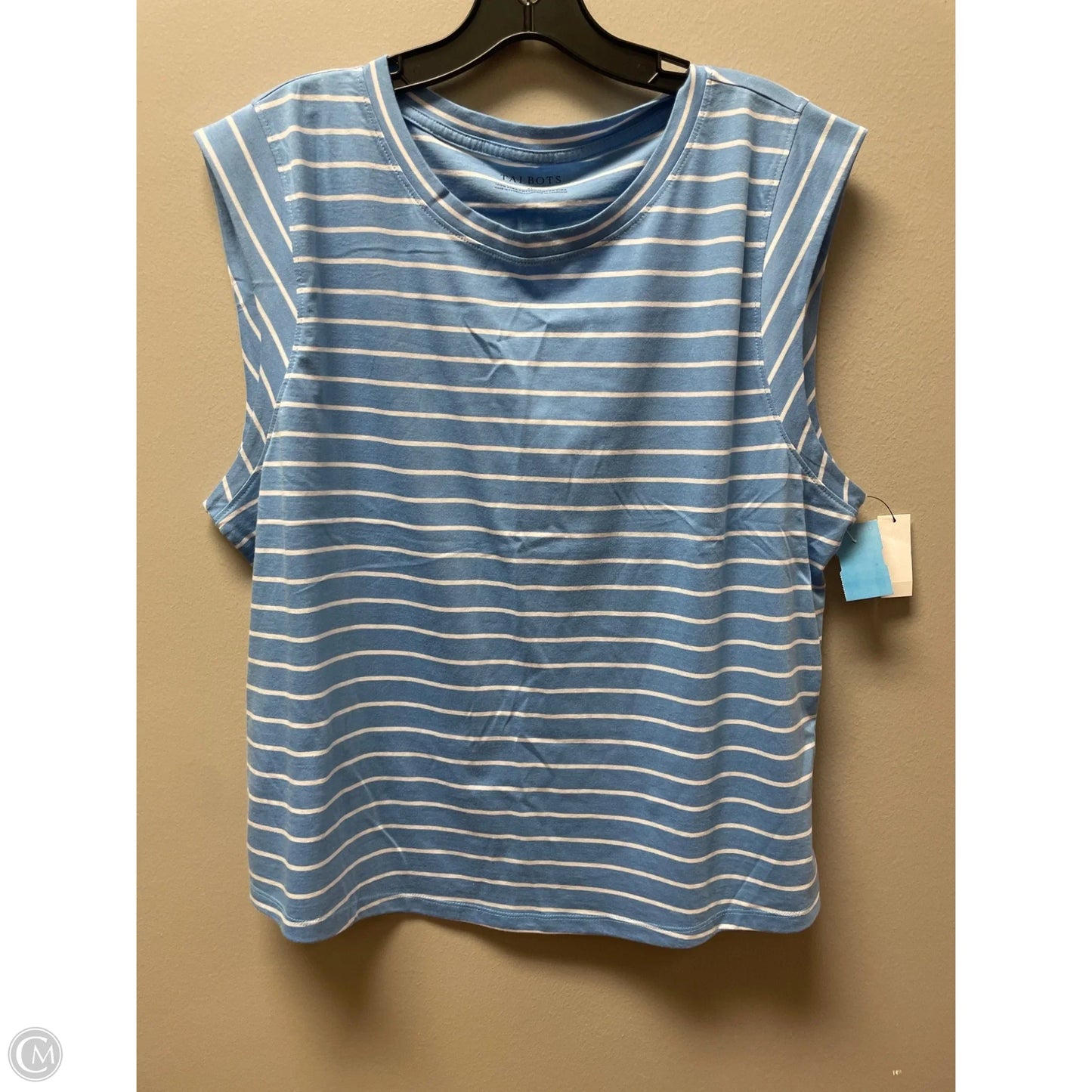 Top Sleeveless Basic By Talbots In Striped Pattern, Size: Xl