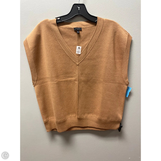 Vest Sweater By Talbots In Tan, Size: Xlp