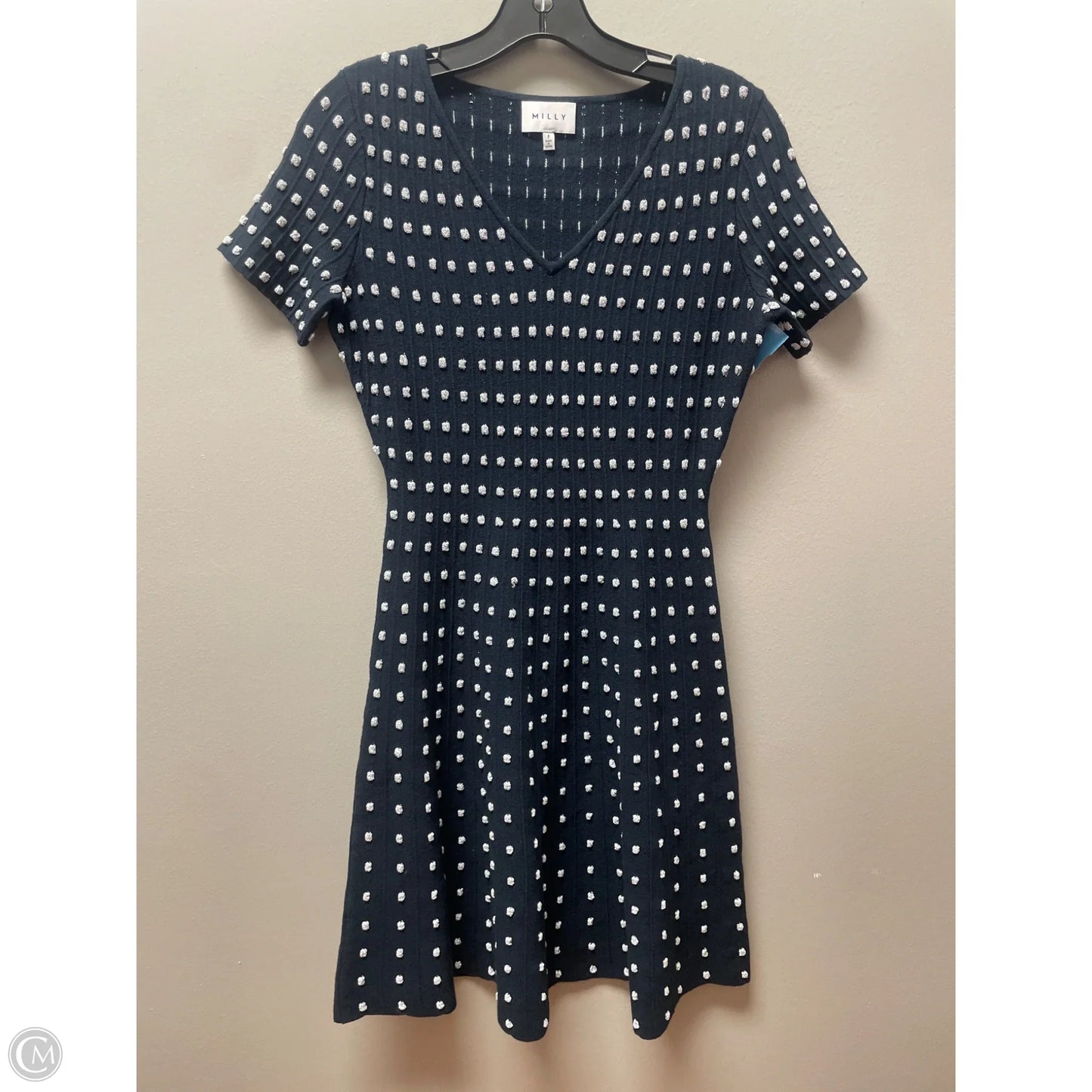 Dress Designer By Milly In Blue & Silver, Size: Sp