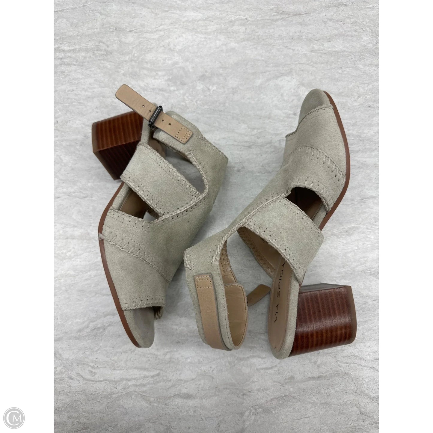 Shoes Heels Block By Via Spiga In Taupe, Size: 7.5