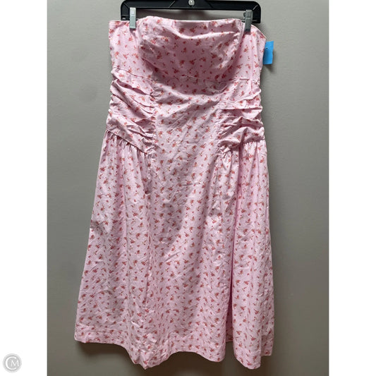 Dress Casual Midi By Wild Fable In Floral Print, Size: Xl