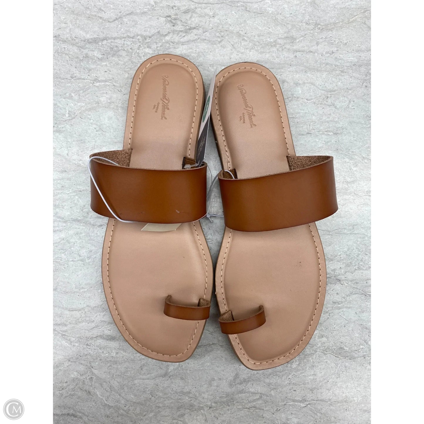 Sandals Flats By Universal Thread In Brown, Size: 9.5