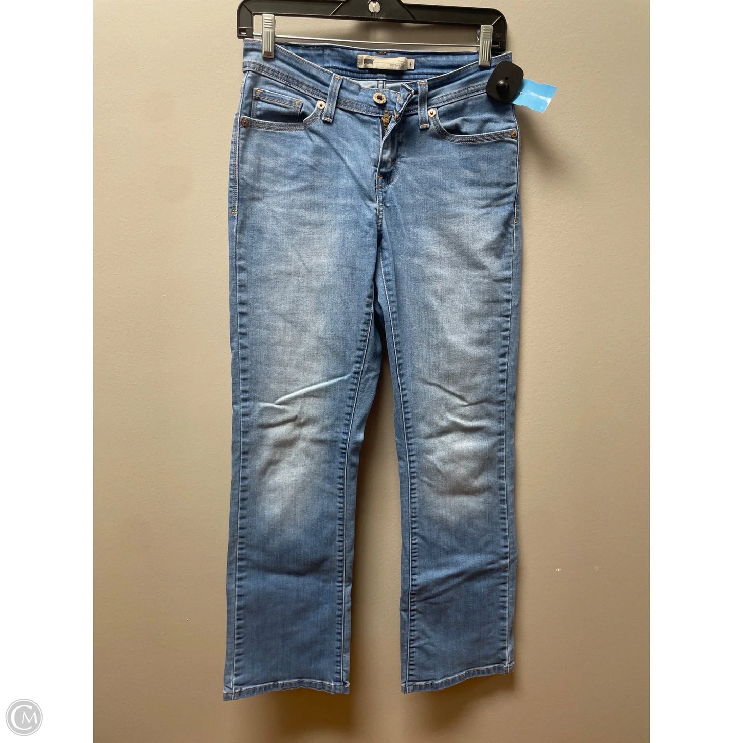 Jeans Boot Cut By Levis In Blue Denim, Size: 4