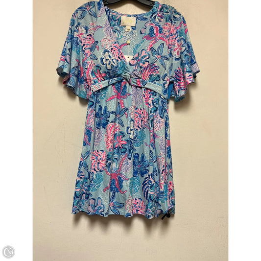 Dress Designer By Lilly Pulitzer In Blue & Pink, Size: Xs