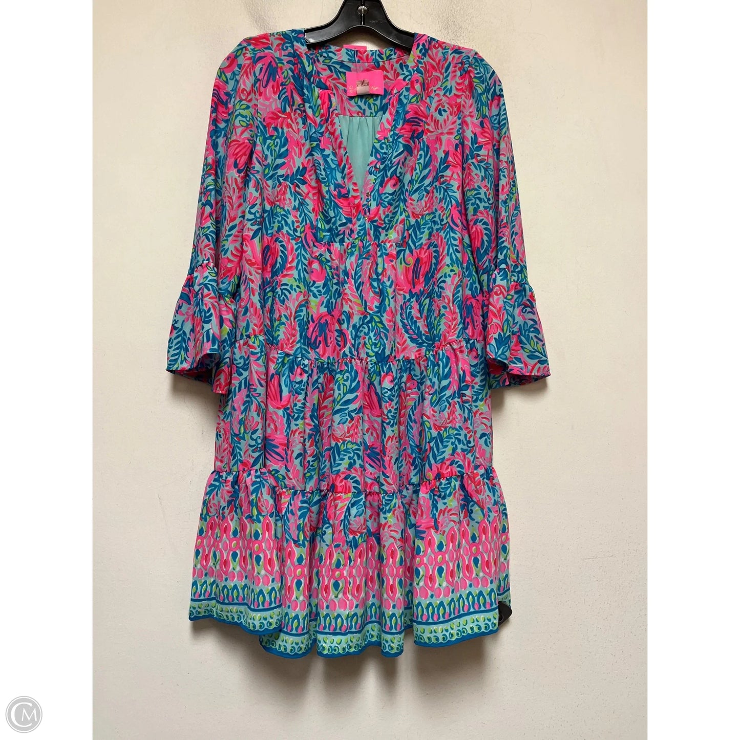 Dress Designer By Lilly Pulitzer In Blue & Pink, Size: 0