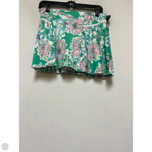 Skirt Designer By Lilly Pulitzer In Green & Pink, Size: Xs