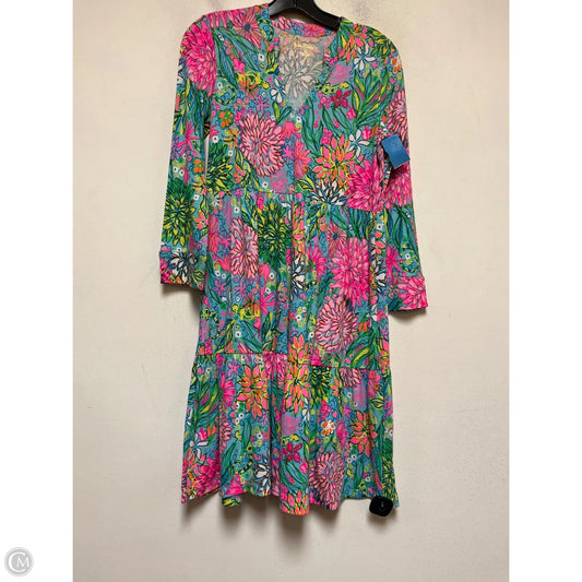 Dress Designer By Lilly Pulitzer In Floral Print, Size: Xs