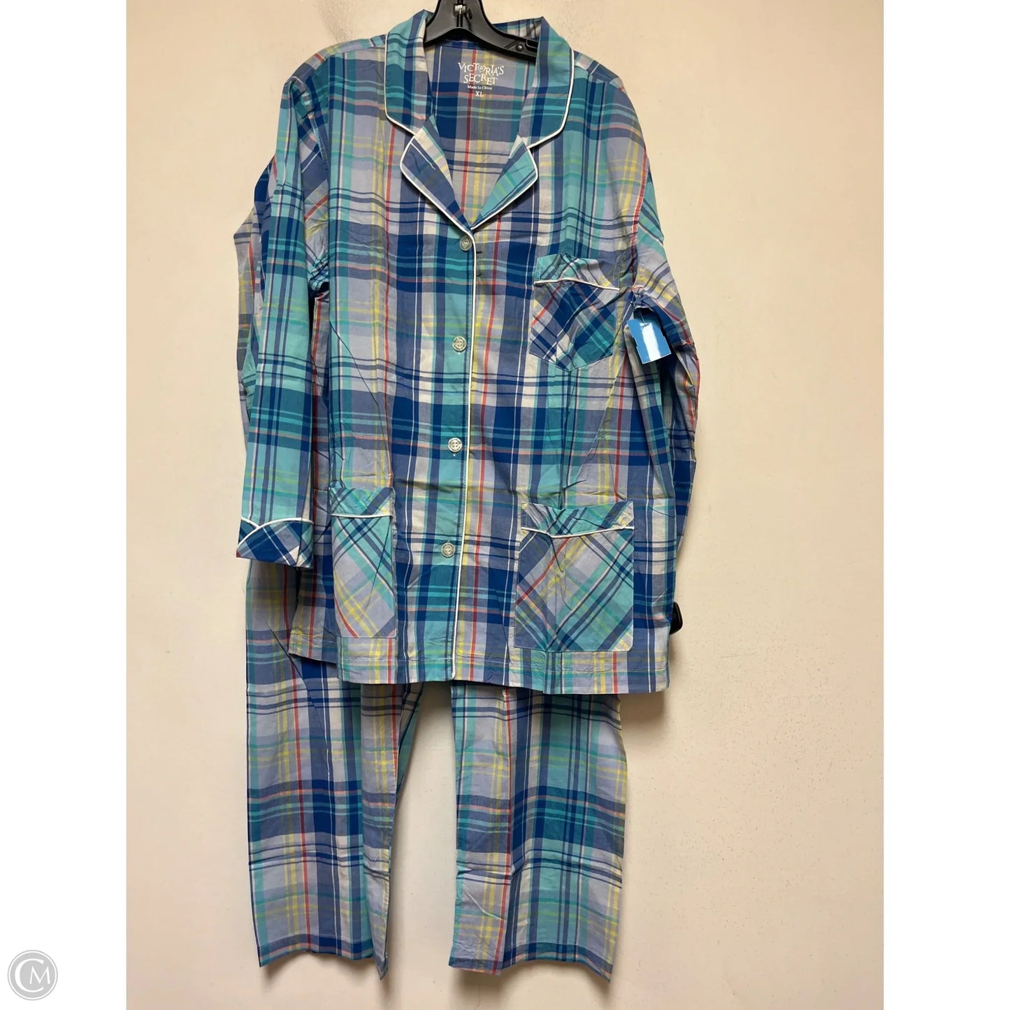 Pajamas 2pc By Victorias Secret In Plaid Pattern, Size: Xl