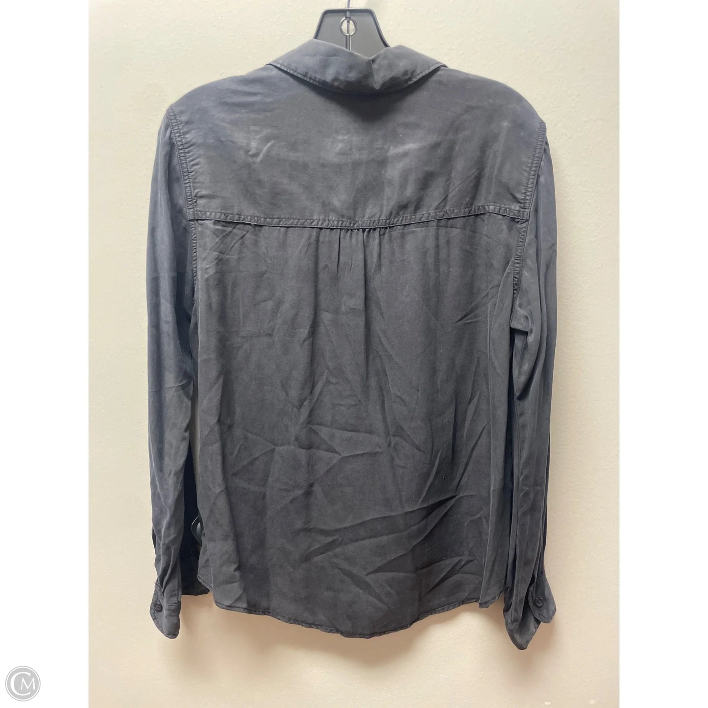 Top Long Sleeve By Abercrombie And Fitch In Grey, Size: M