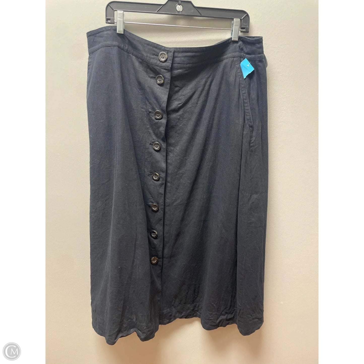 Skirt Midi By Ann Taylor In Black, Size: 16