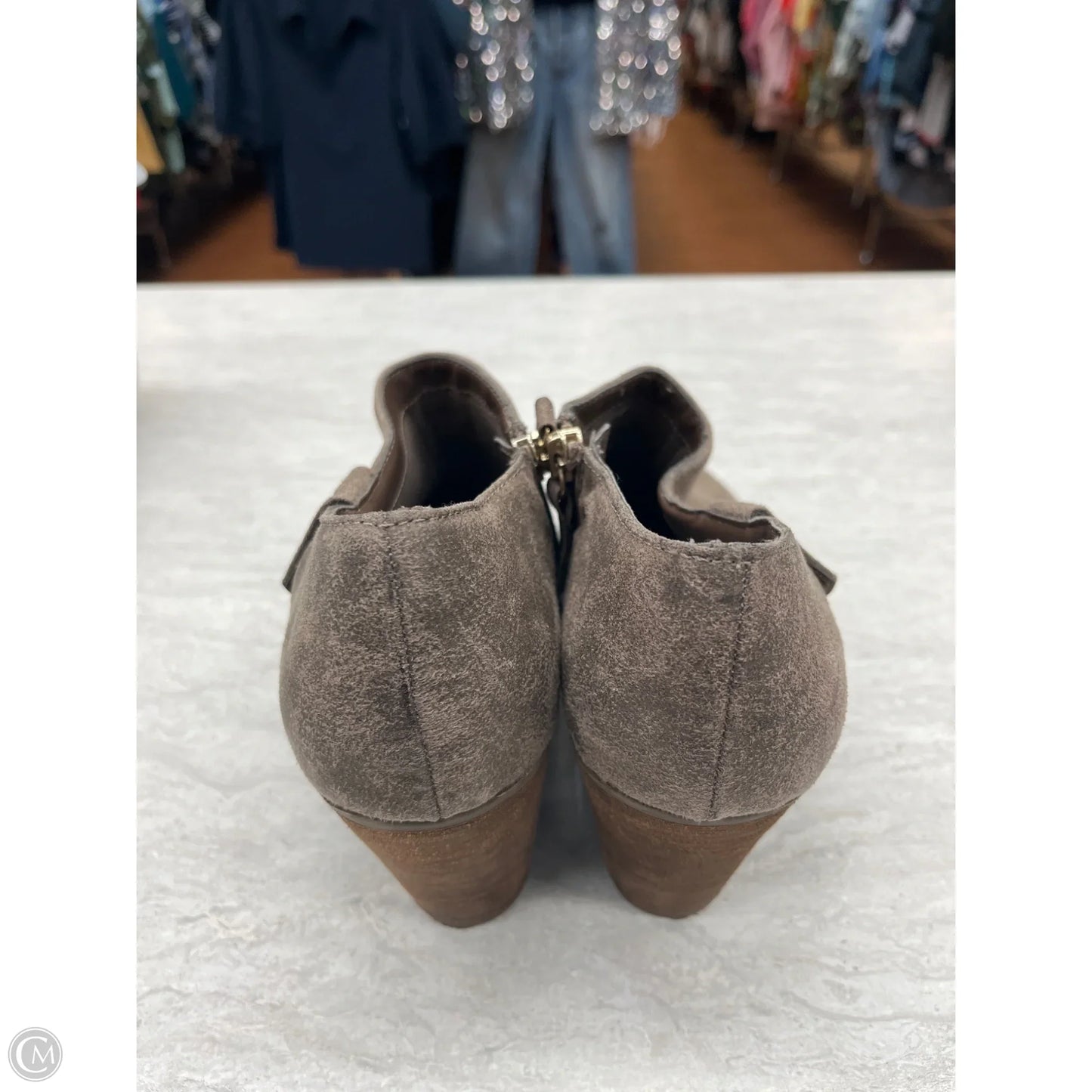 Boots Ankle Heels By Dr Scholls In Taupe, Size: 9