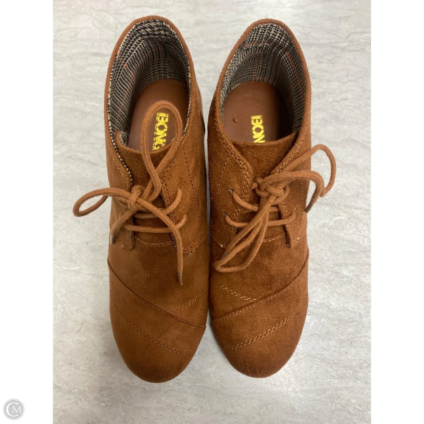 Boots Ankle Heels By Bongo In Brown, Size: 7