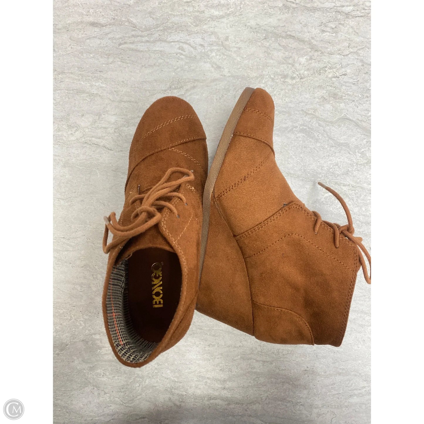 Boots Ankle Heels By Bongo In Brown, Size: 7