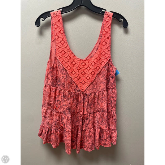 Top Sleeveless By Free People In Orange & Purple, Size: S