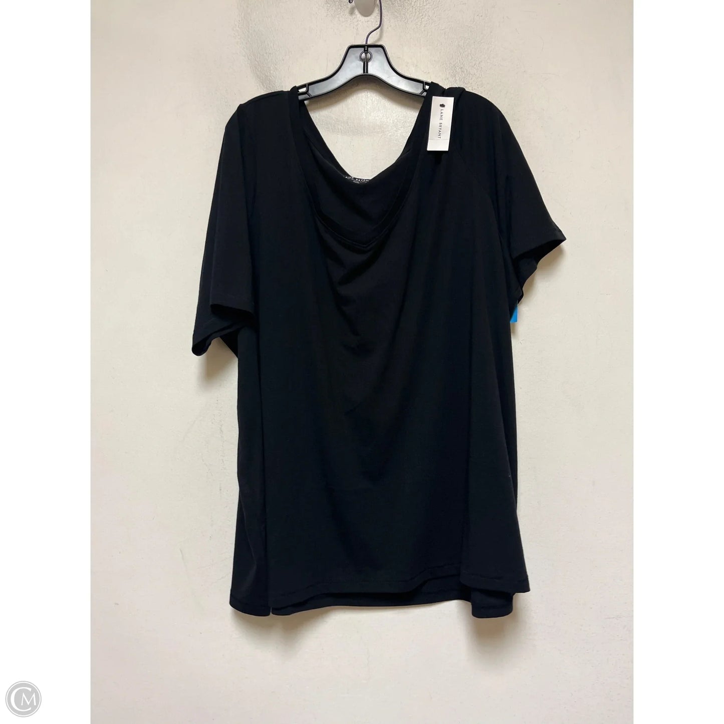 Top Short Sleeve Basic By Lane Bryant In Black, Size: 4x