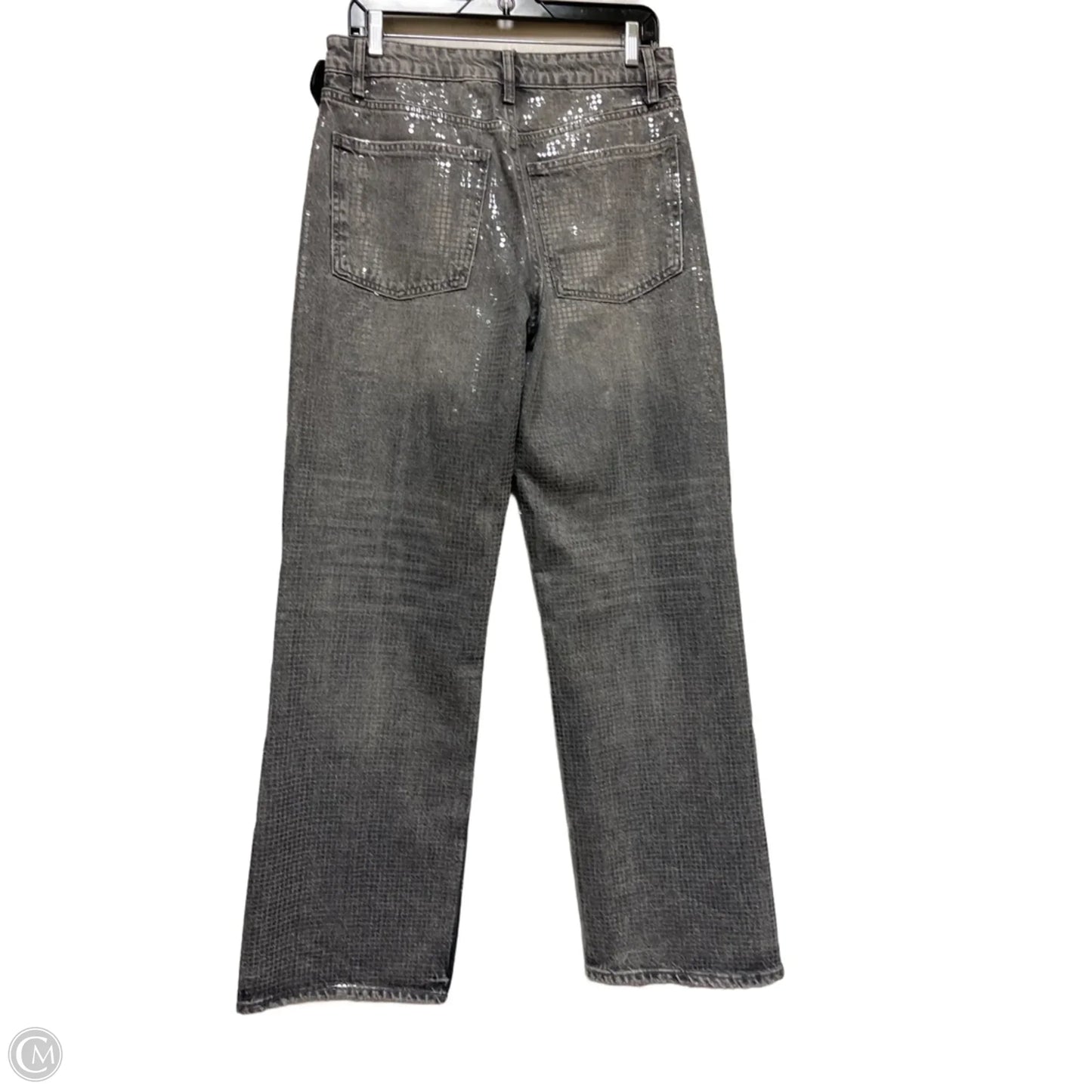 Jeans Straight By Zara In Grey, Size: 8
