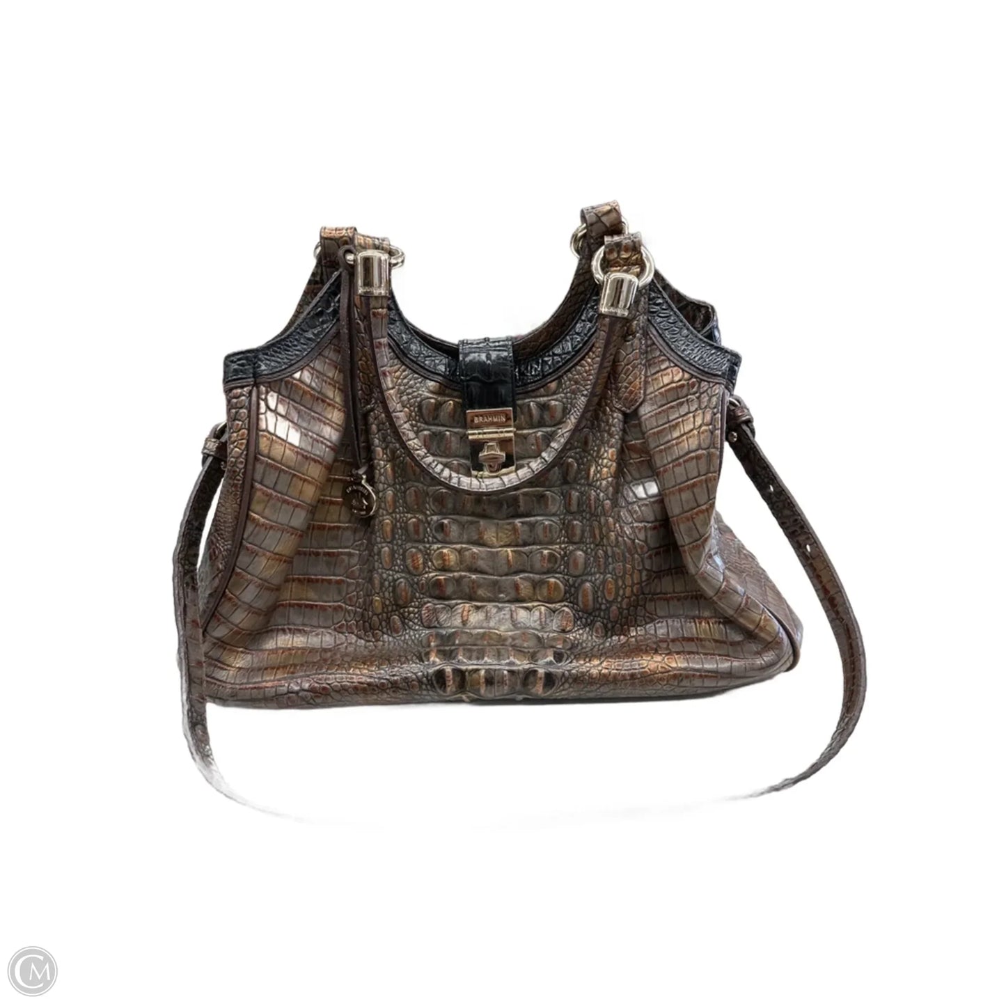 Handbag Designer By Brahmin, Size: Large