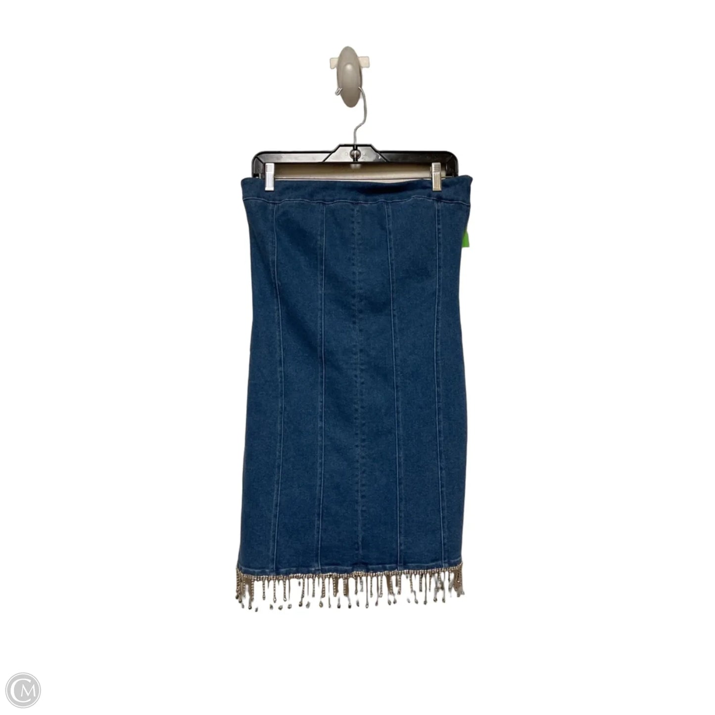 Dress Casual Short By Geegee In Blue Denim, Size: M