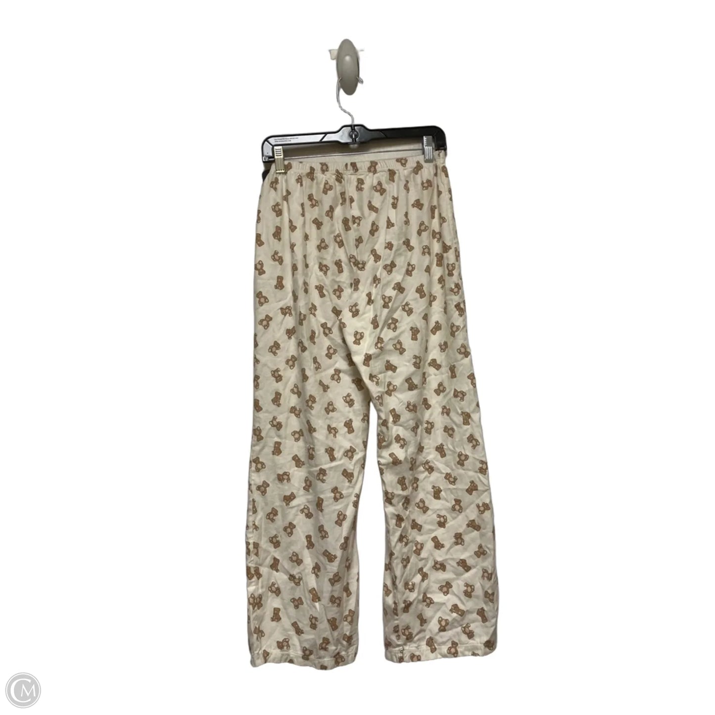 Pajama Pants By John Galt In Brown & Cream, Size: S