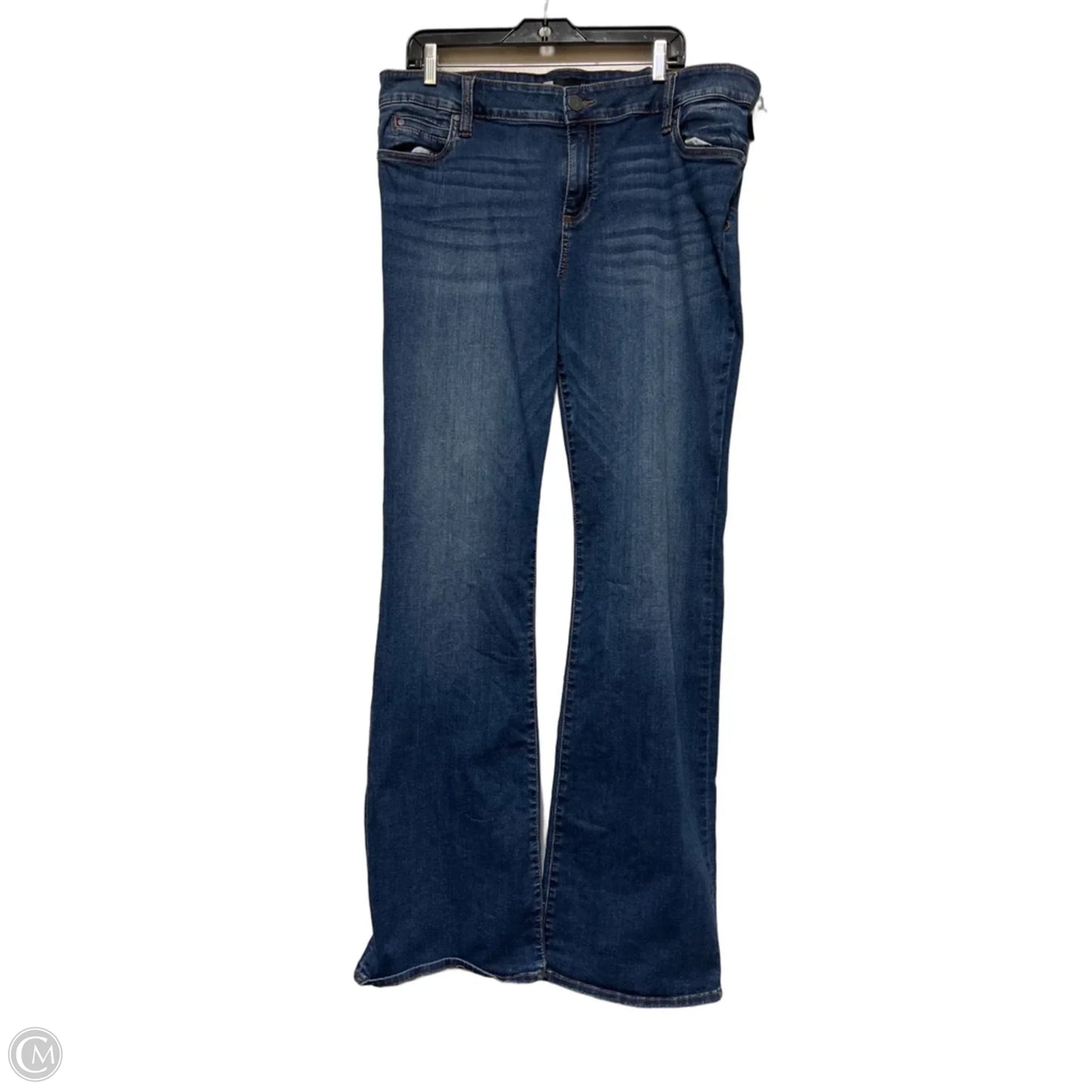 Jeans Straight By Kut In Blue Denim, Size: 18