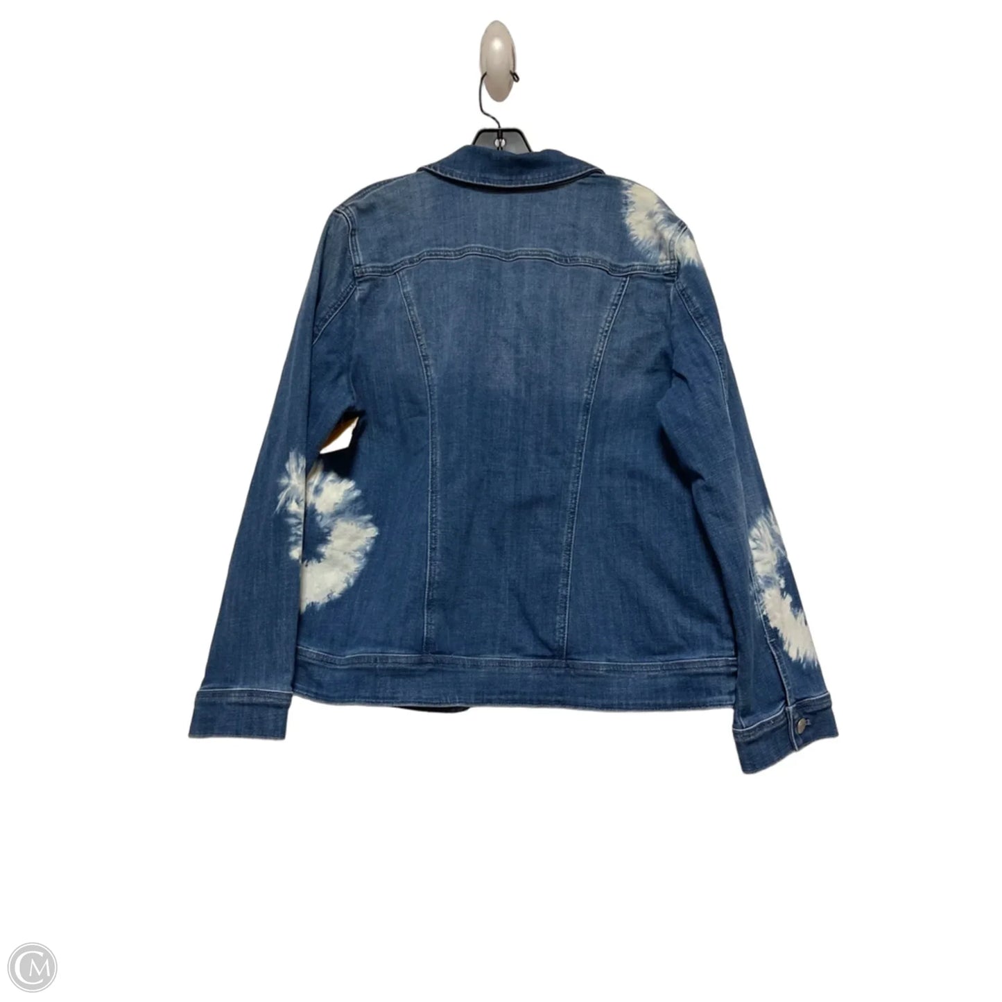 Jacket Denim By Chicos In Blue Denim, Size: L