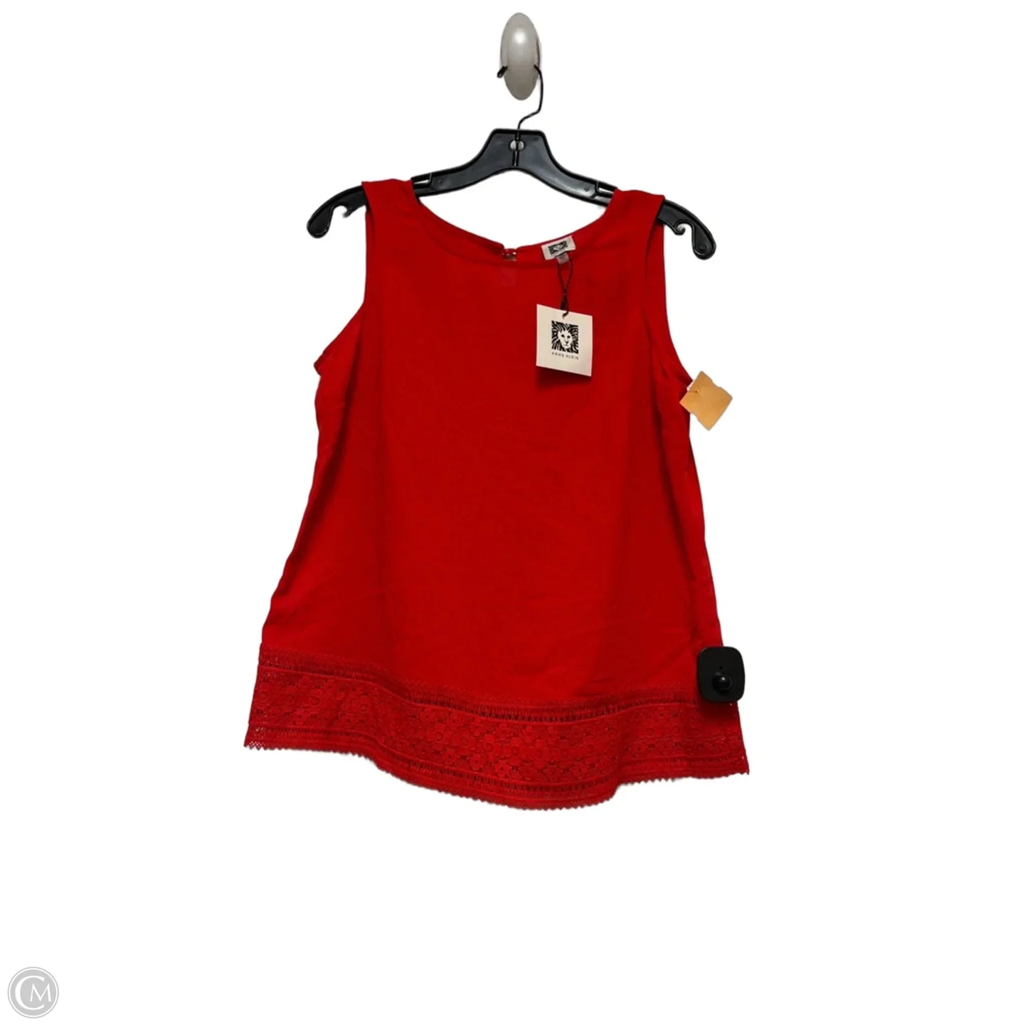 Top Sleeveless By Anne Klein In Orange, Size: Xs