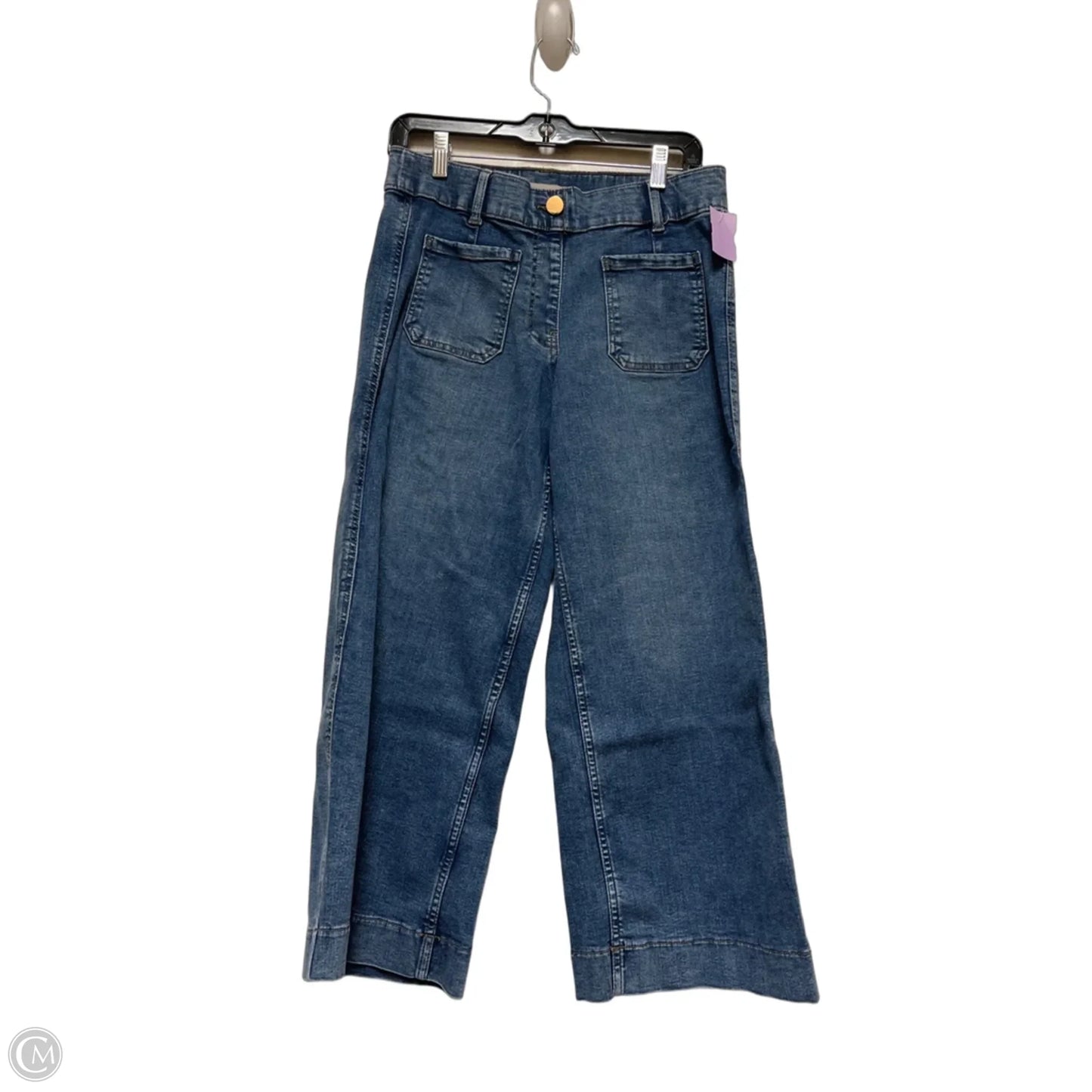 Jeans Cropped By Clothes Mentor In Blue Denim, Size: 4p