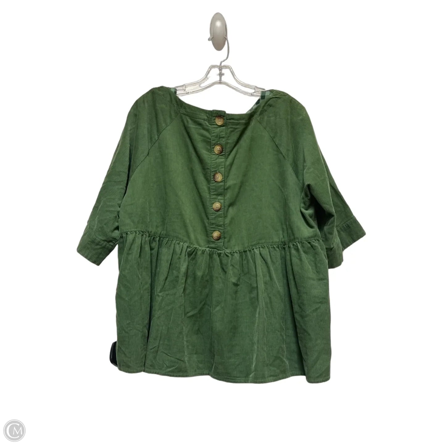 Top Short Sleeve By Maeve In Green, Size: S