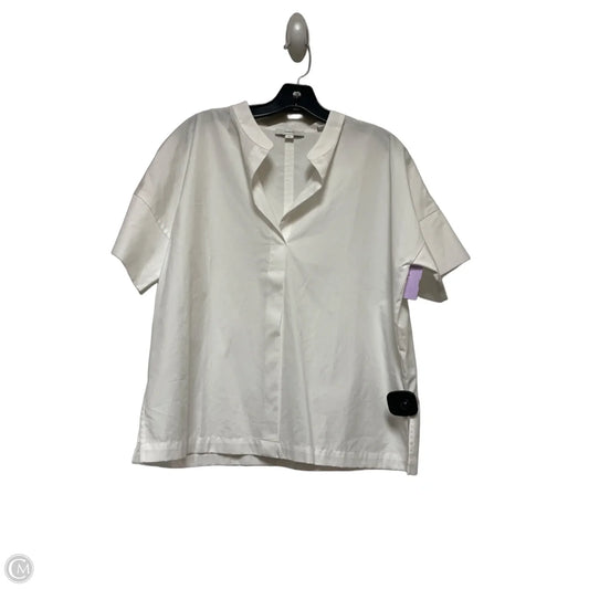 Top Short Sleeve By Vince In White, Size: S
