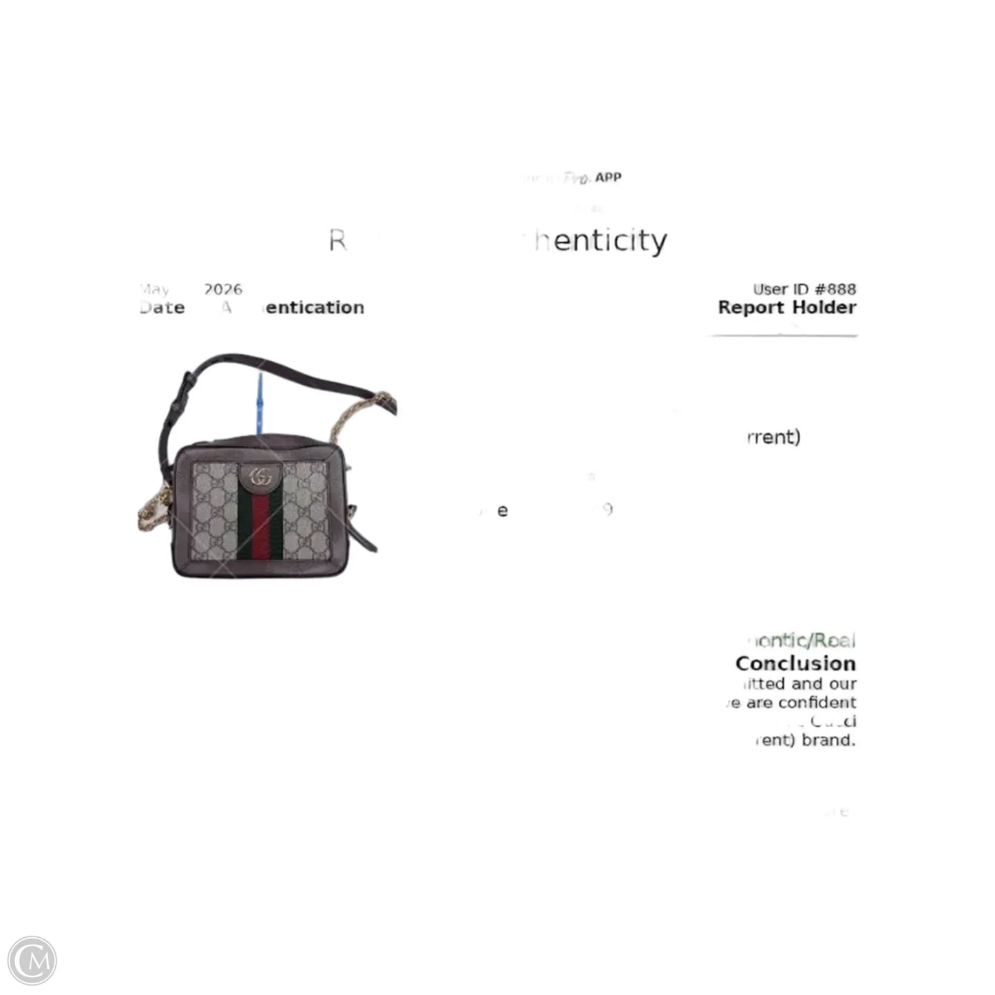 Crossbody Luxury Designer By Gucci, Size: Small