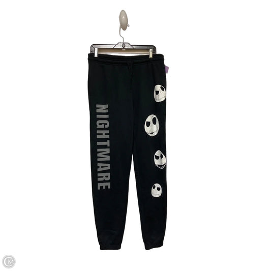 Pants Lounge By Disney In Black & White, Size: M