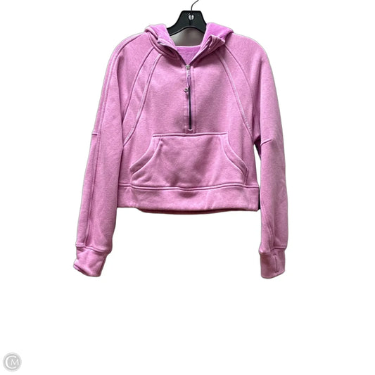Sweatshirt Hoodie By Lululemon In Pink, Size: S