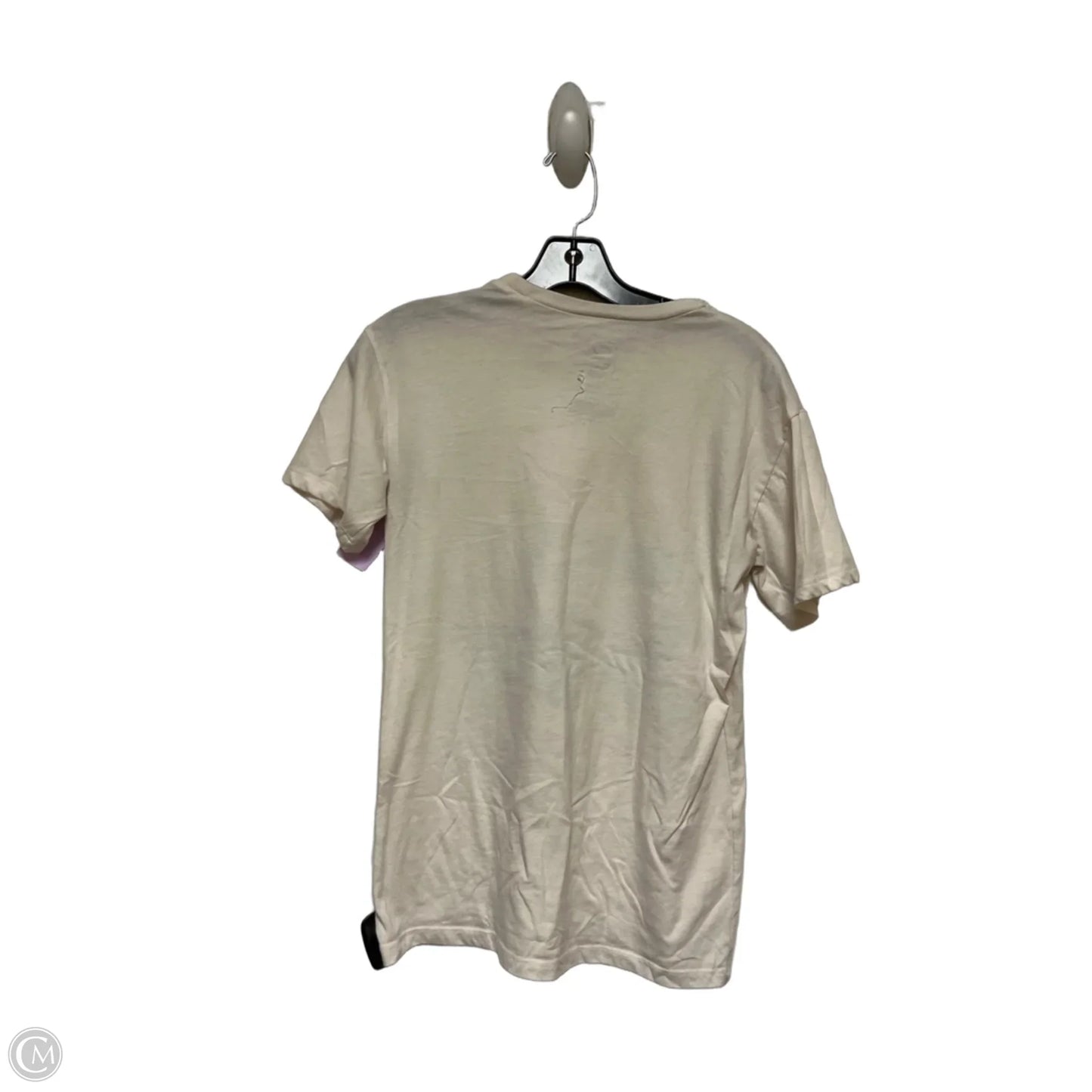 Top Short Sleeve Basic By Clothes Mentor In Tan, Size: S