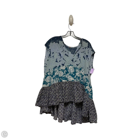 Top Sleeveless By Free People In Blue & Green, Size: Xl