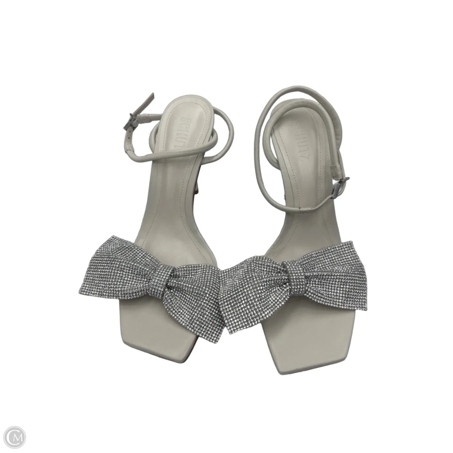 Shoes Heels Stiletto By Schutz In Silver, Size: 9