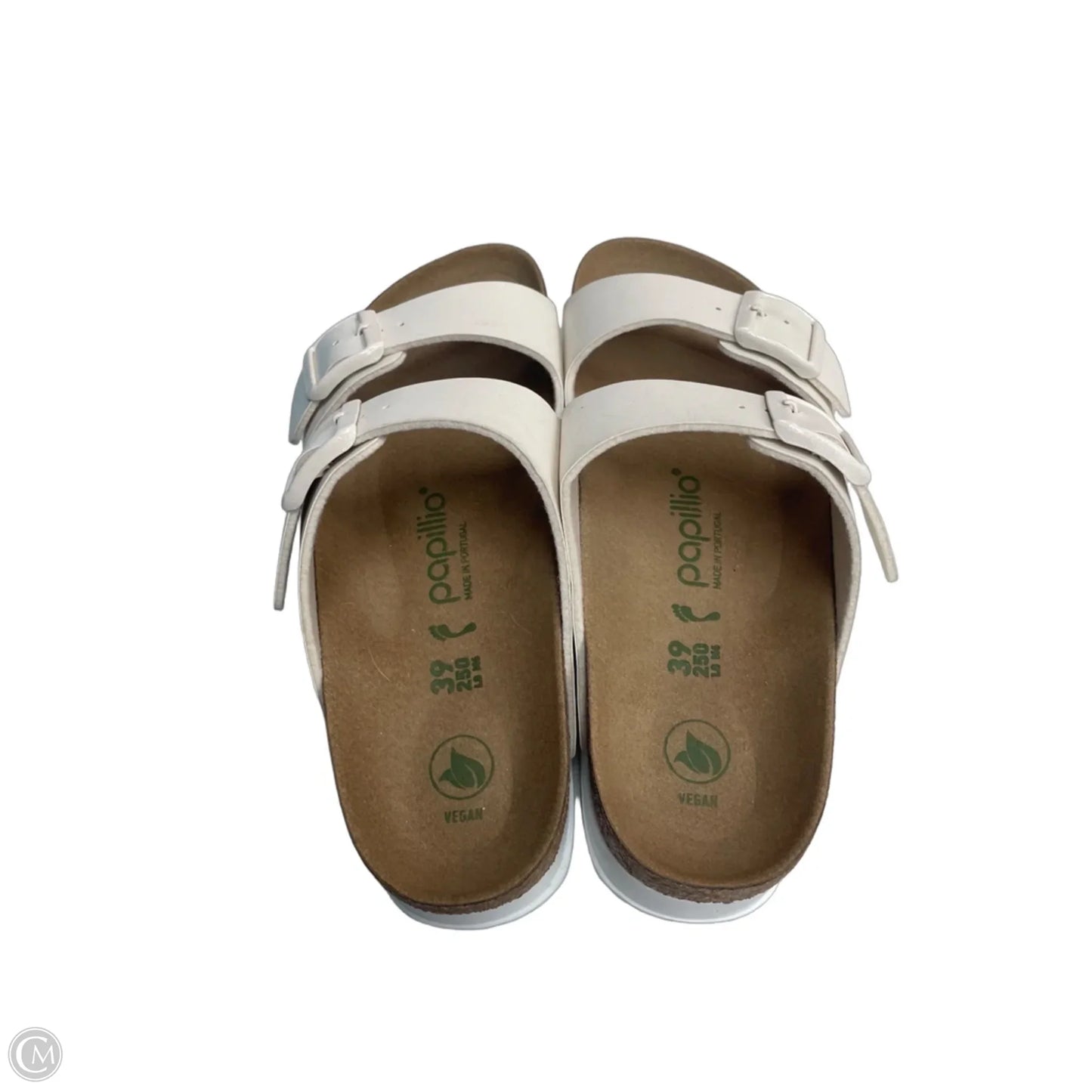 Sandals Heels Platform By Papillion In Cream, Size: 8