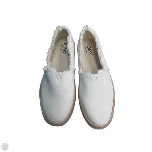 Shoes Flats By Toms In White, Size: 8