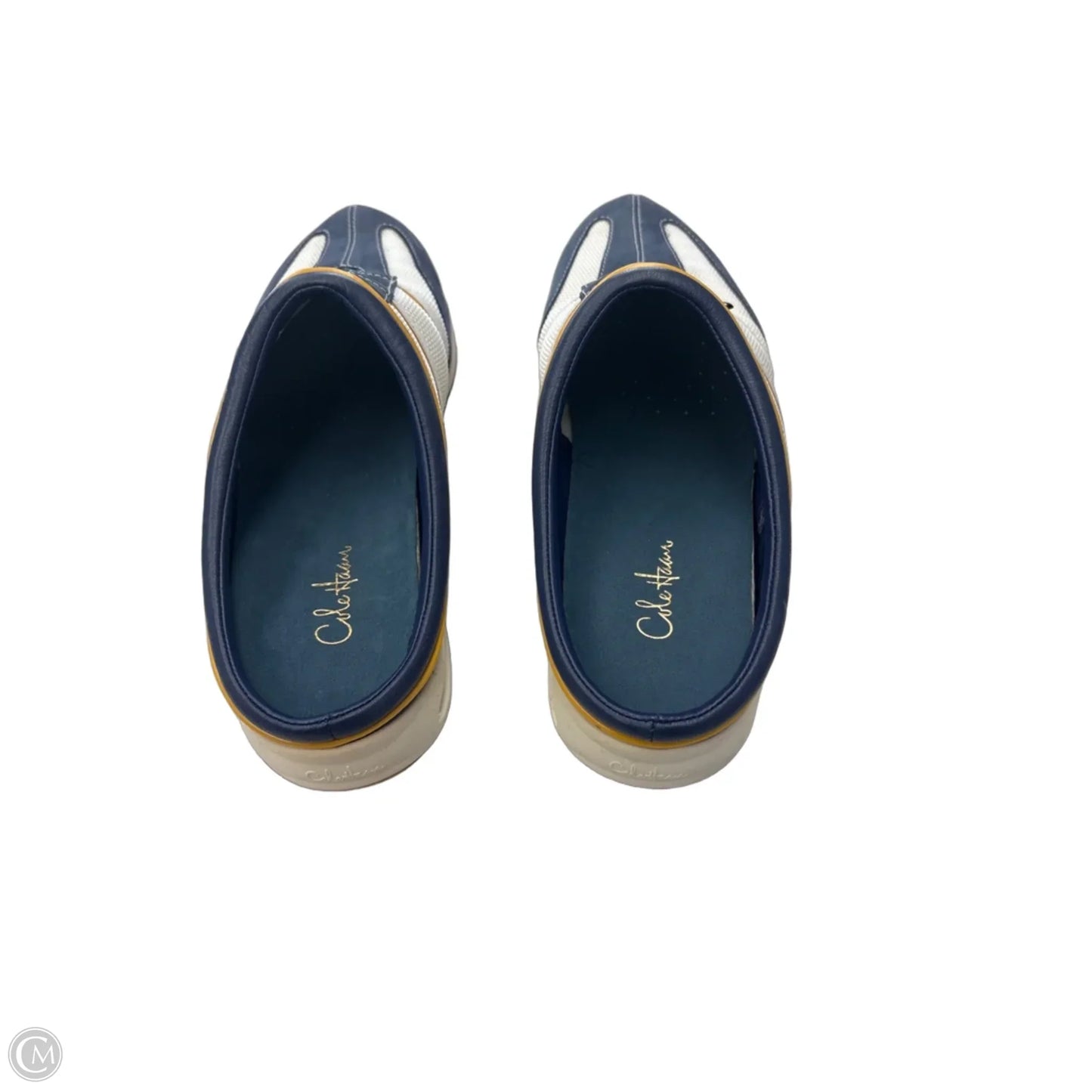 Shoes Flats By Cole-haan In Blue & Cream, Size: 8