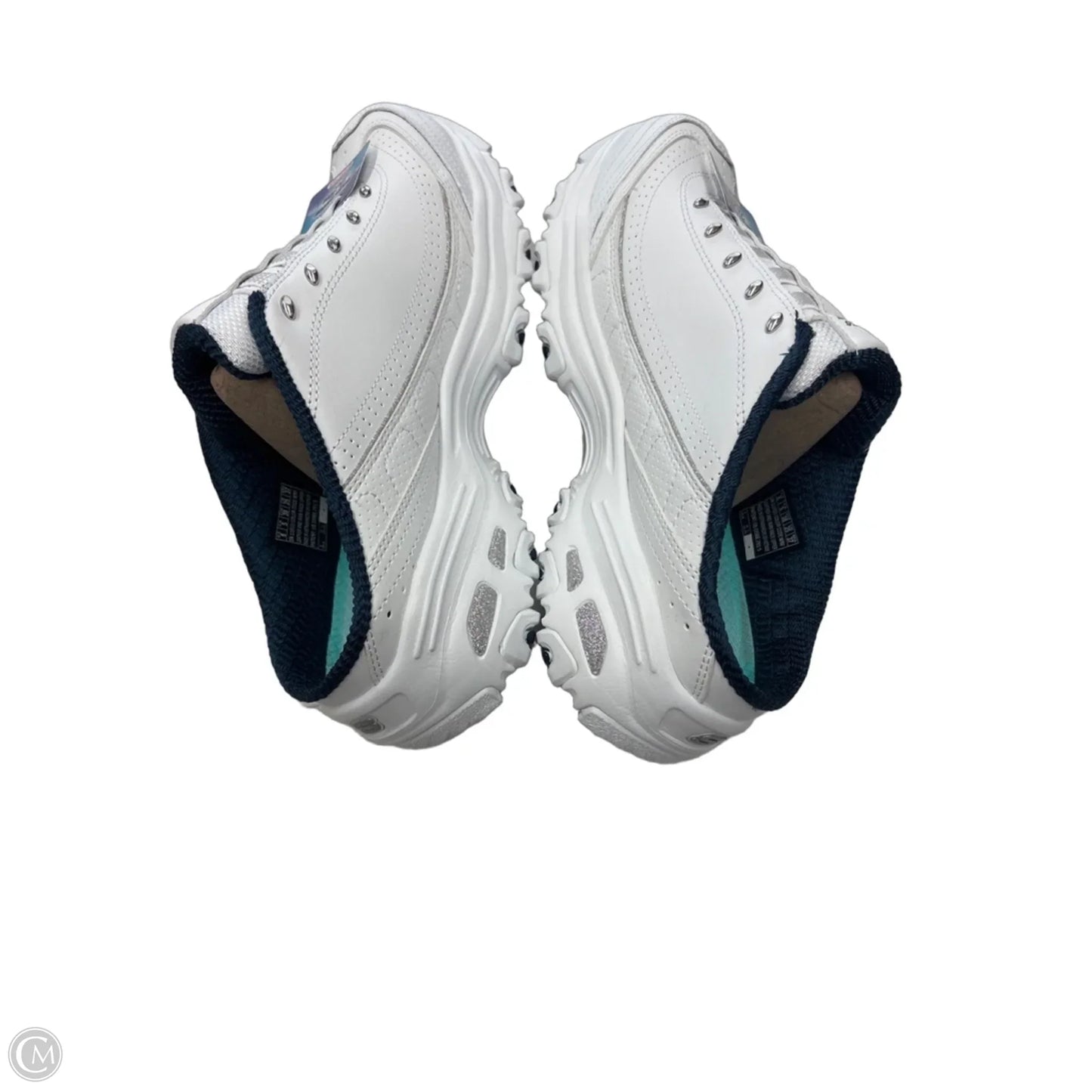 Shoes Sneakers By Skechers In Blue & White, Size: 8
