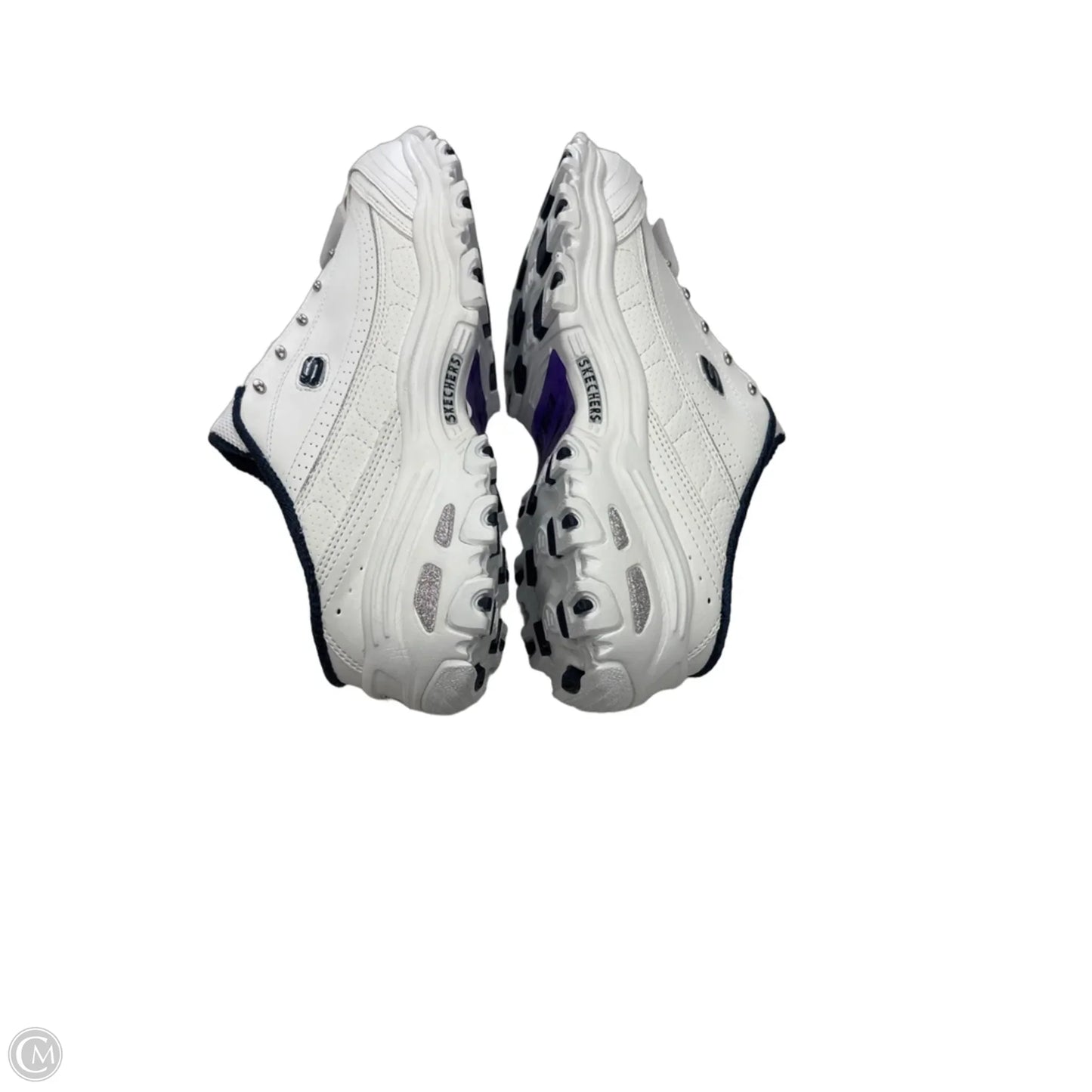 Shoes Sneakers By Skechers In Blue & White, Size: 8