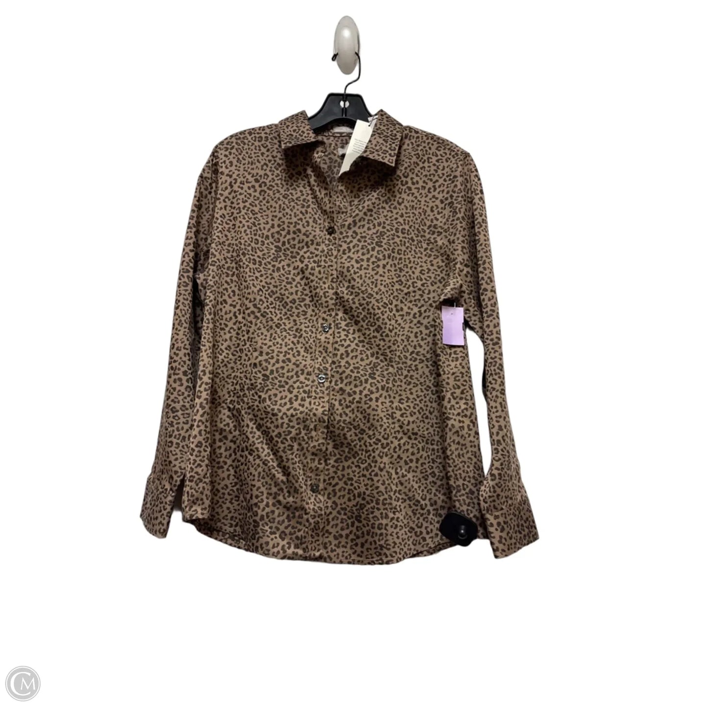 Top Long Sleeve By Chicos In Animal Print, Size: M