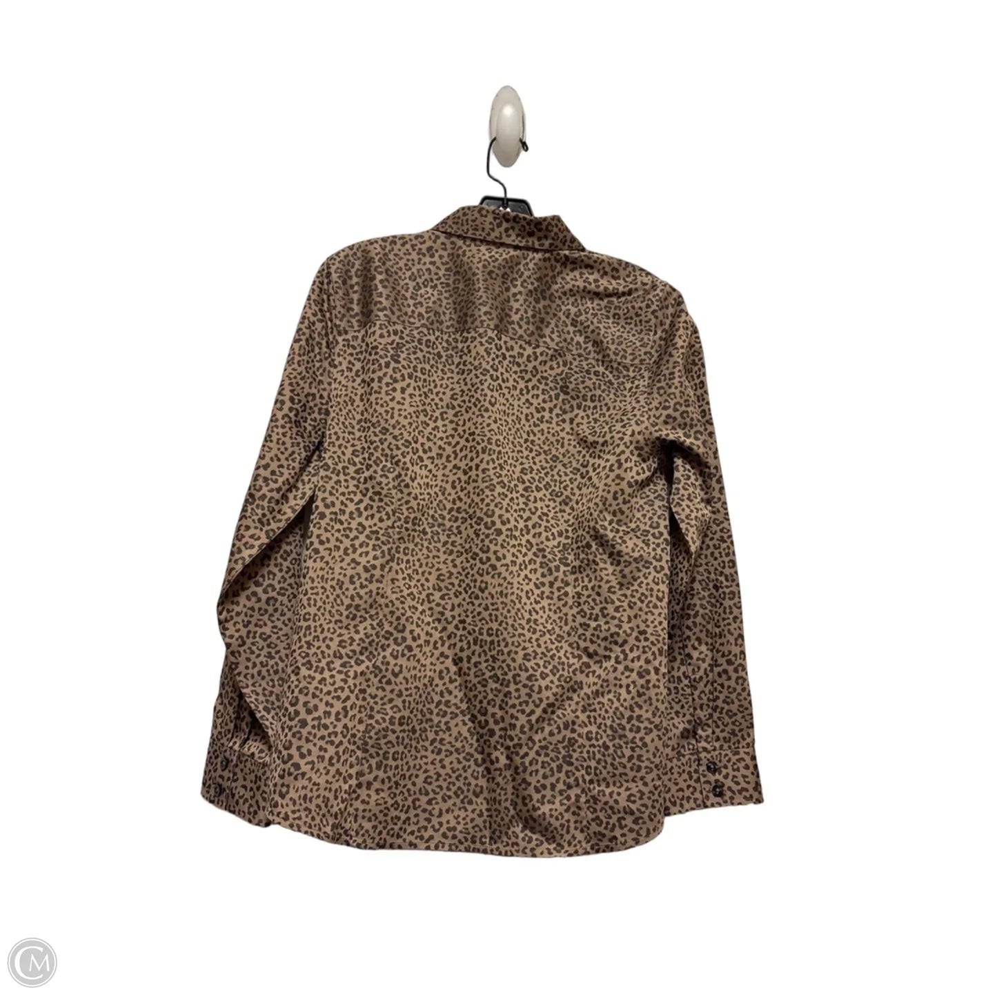 Top Long Sleeve By Chicos In Animal Print, Size: M